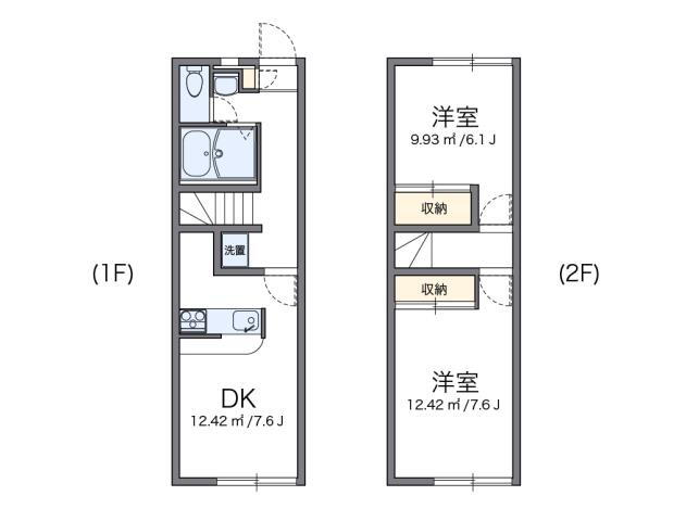 レオパレスＰｅｒｓｉｍｍｏｎＢ 1階 2DK 賃貸物件詳細