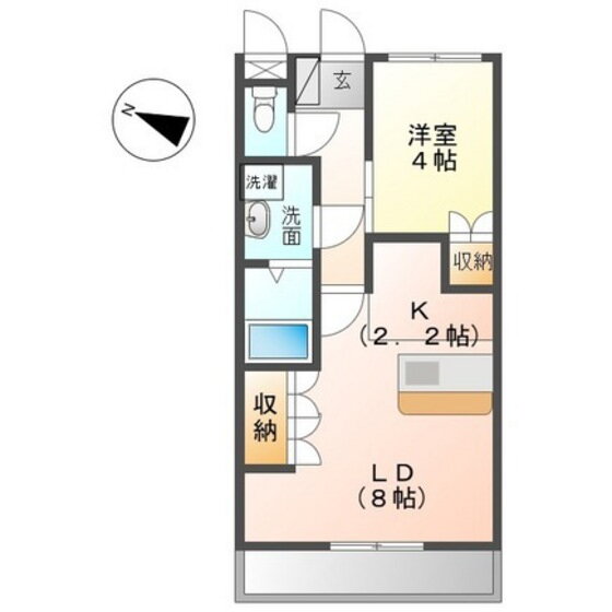 岡山県岡山市北区平野 庭瀬駅 1LDK アパート 賃貸物件詳細