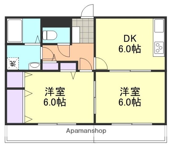 岡山県倉敷市大島 倉敷駅 2DK マンション 賃貸物件詳細