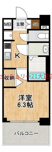 大阪府大阪市大正区泉尾３ 大正駅 1K マンション 賃貸物件詳細