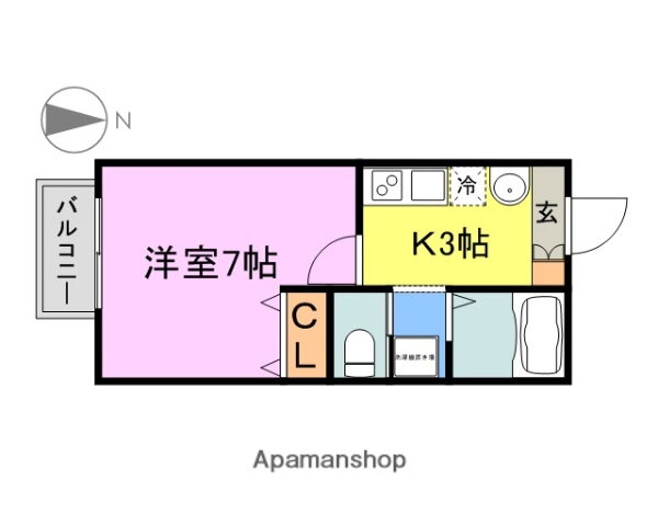 埼玉県所沢市美原町２ 新所沢駅 1K アパート 賃貸物件詳細