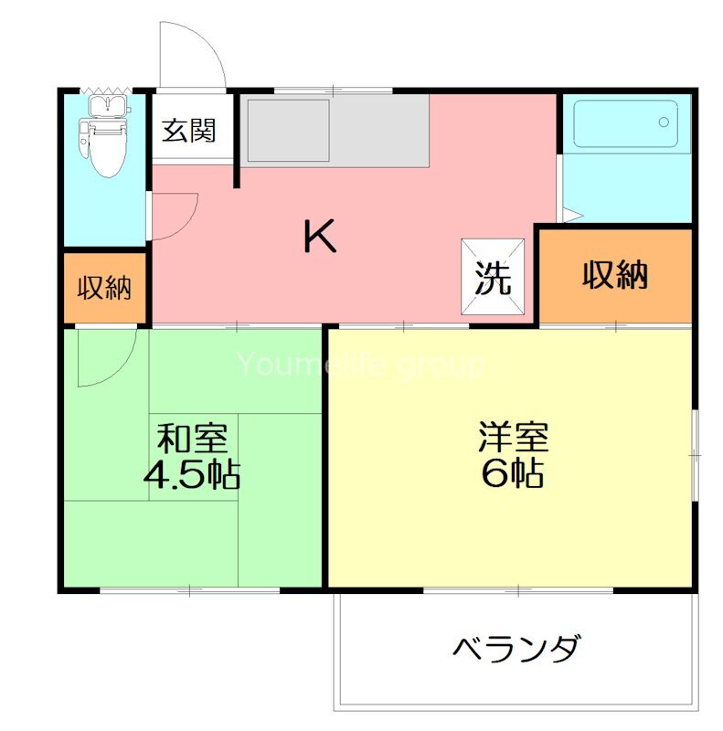 神奈川県厚木市下荻野 本厚木駅 2K アパート 賃貸物件詳細