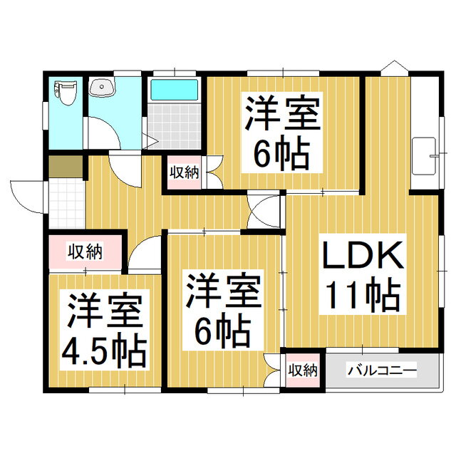 長野県長野市大字東和田 長野駅 3LDK アパート 賃貸物件詳細