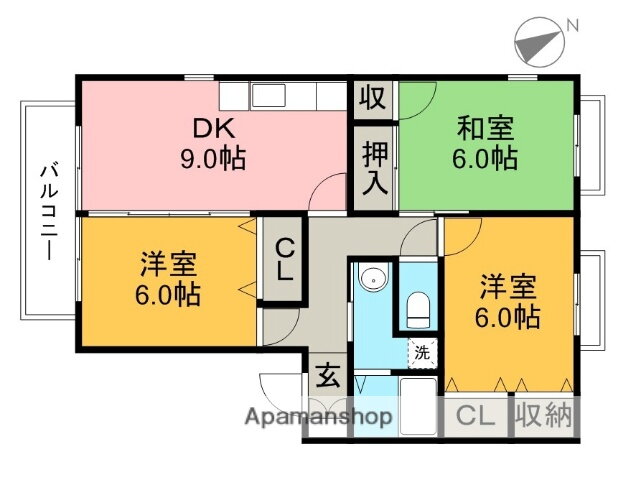 高知県高知市丸池町 知寄町駅 3DK アパート 賃貸物件詳細