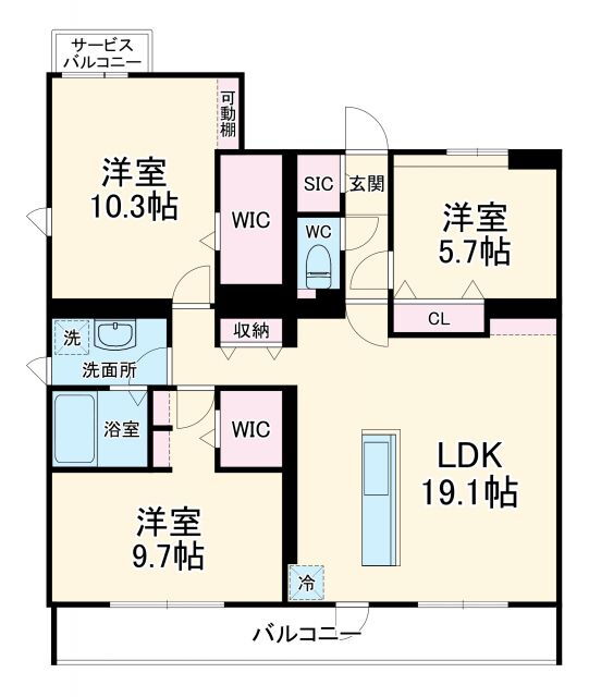 神奈川県川崎市中原区井田１ 元住吉駅 3LDK マンション 賃貸物件詳細