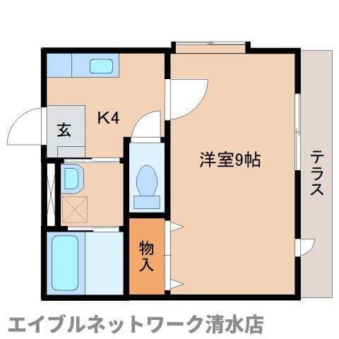 静岡県静岡市清水区鶴舞町 桜橋駅 1K アパート 賃貸物件詳細