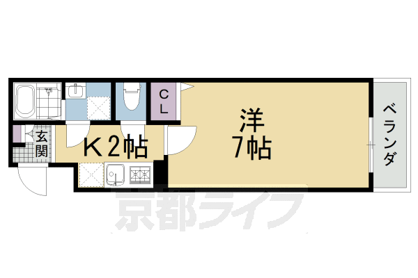 京都府京都市東山区一橋野本町 七条駅 1K マンション 賃貸物件詳細