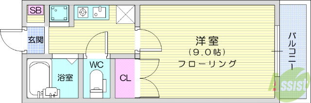 宮城県仙台市青葉区北根１ 台原駅 1K マンション 賃貸物件詳細