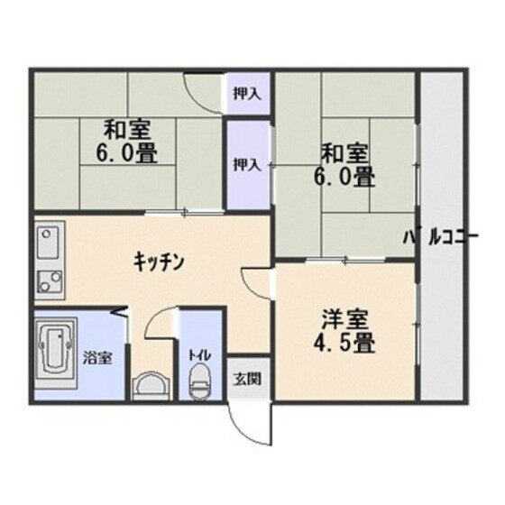 熊本県熊本市南区南高江３ 3K アパート 賃貸物件詳細