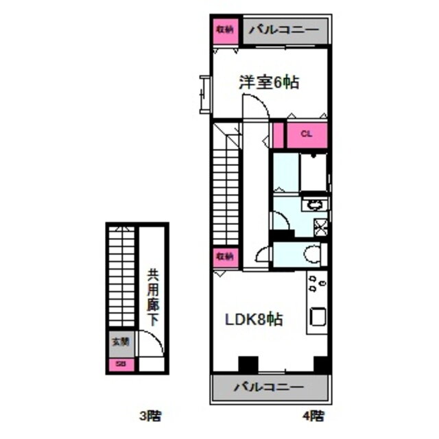 スズビル新森 3階 1LDK 賃貸物件詳細