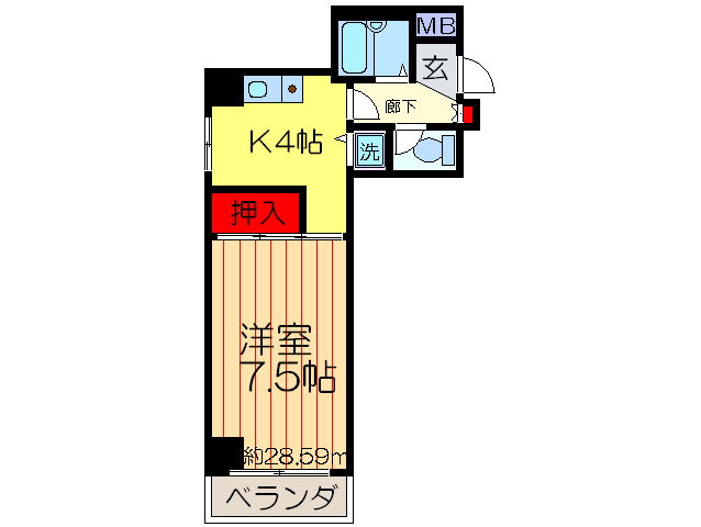 大阪府枚方市川原町 枚方市駅 1K マンション 賃貸物件詳細