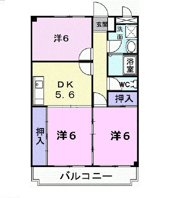 愛知県春日井市出川町３ 高蔵寺駅 3DK マンション 賃貸物件詳細