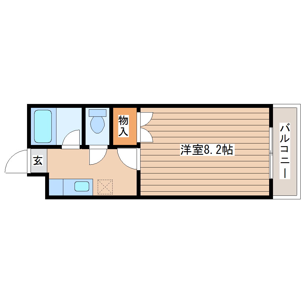 宮城県仙台市太白区萩ケ丘 1K マンション 賃貸物件詳細