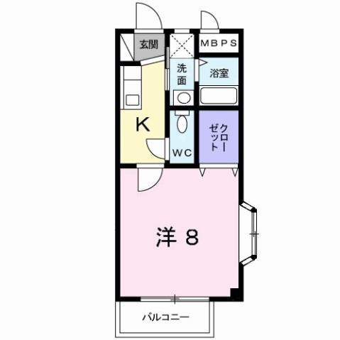 熊本県熊本市北区打越町 打越駅 1K アパート 賃貸物件詳細