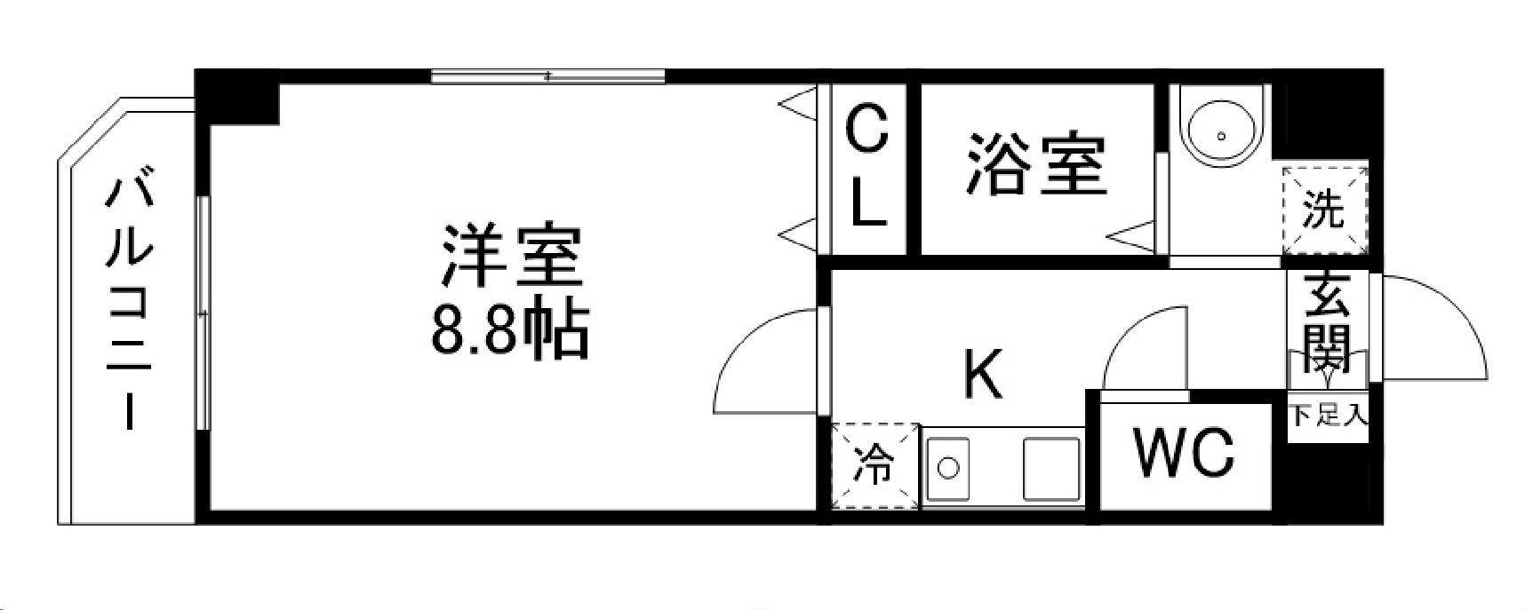 宮城県仙台市青葉区上杉６ 東照宮駅 1K マンション 賃貸物件詳細