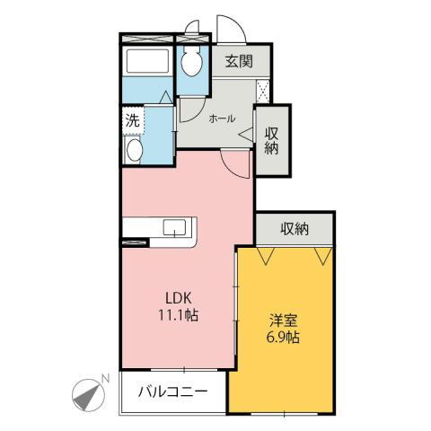群馬県前橋市西善町 前橋大島駅 1LDK アパート 賃貸物件詳細