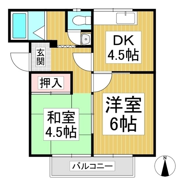 長野県下高井郡山ノ内町大字平穏 湯田中駅 2DK アパート 賃貸物件詳細