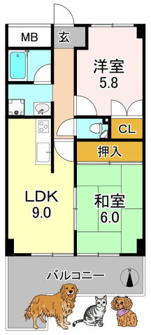 大阪府大阪市平野区平野南１ 平野駅 2LDK マンション 賃貸物件詳細