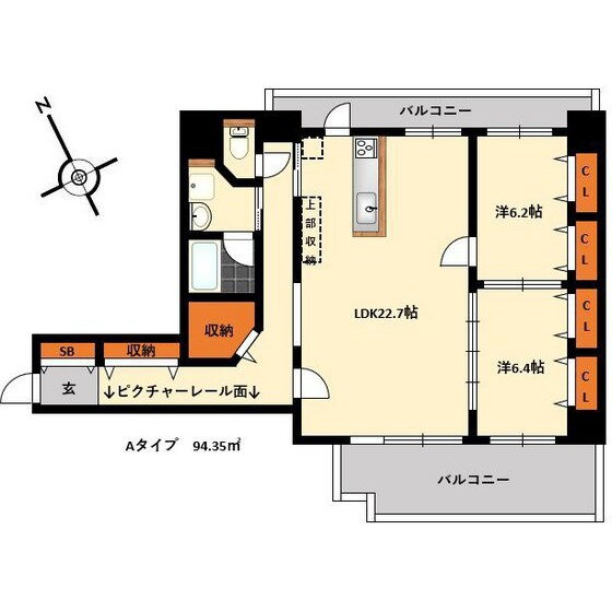 福岡県福岡市博多区博多駅前４ 博多駅 2LDK マンション 賃貸物件詳細