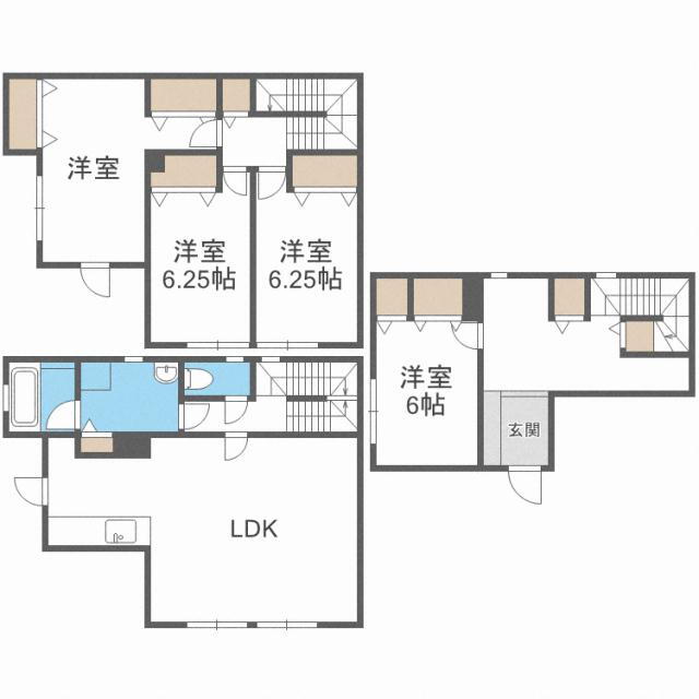 北海道札幌市厚別区厚別東四条１ 新さっぽろ駅 4LDK 一戸建て 賃貸物件詳細