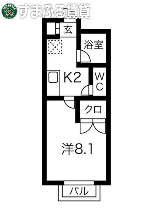 愛知県岡崎市庄司田１ 岡崎駅 1K アパート 賃貸物件詳細