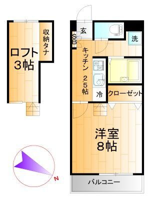福島県郡山市大槻町字下西田 郡山駅 1K アパート 賃貸物件詳細