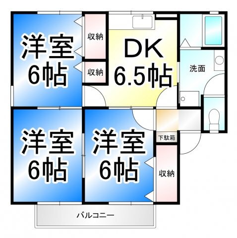 長野県長野市三輪２ 本郷駅 3DK アパート 賃貸物件詳細