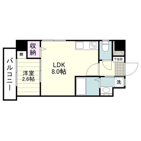 鹿児島県鹿児島市荒田２ 荒田八幡駅 1LDK マンション 賃貸物件詳細