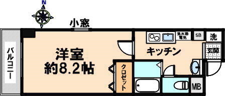 兵庫県神戸市中央区東雲通１ 春日野道駅 1K マンション 賃貸物件詳細