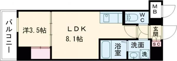 兵庫県神戸市兵庫区七宮町１ 神戸駅 1LDK マンション 賃貸物件詳細
