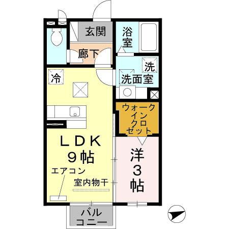 和歌山県和歌山市中之島 紀伊中ノ島駅 1LDK アパート 賃貸物件詳細