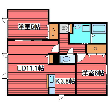 北海道札幌市豊平区月寒東二条１９ 南郷１８丁目駅 2LDK アパート 賃貸物件詳細