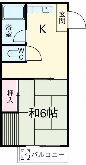 東京都日野市旭が丘２ 豊田駅 1DK アパート 賃貸物件詳細