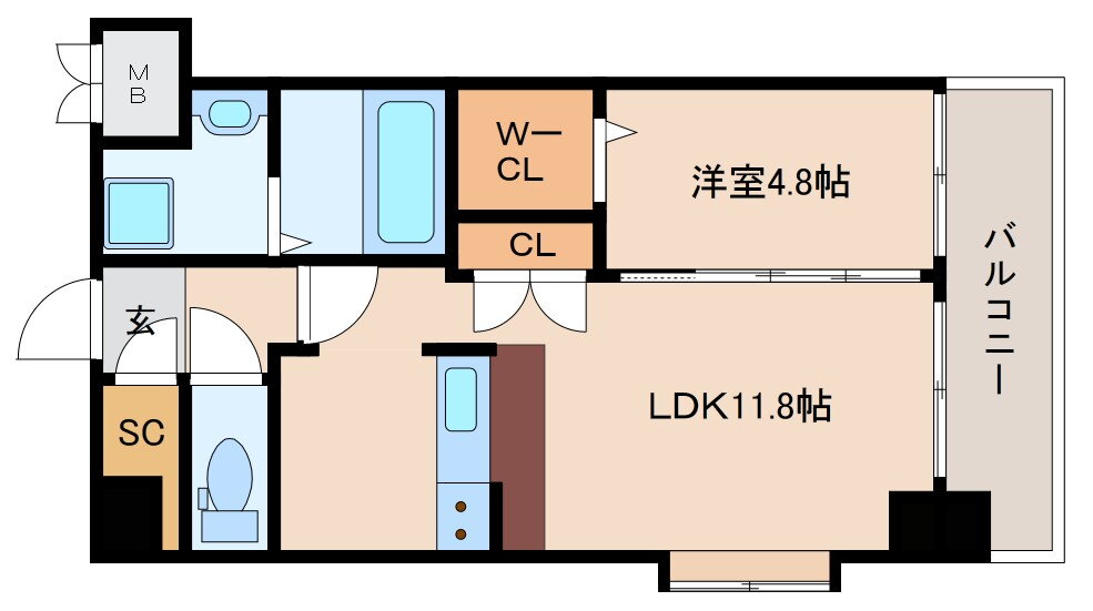スプランディッド新大阪ＥＡＳＴ 5階 1LDK 賃貸物件詳細