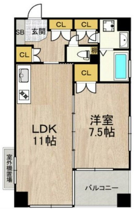 大阪府大阪市福島区吉野１ 野田駅 1LDK マンション 賃貸物件詳細