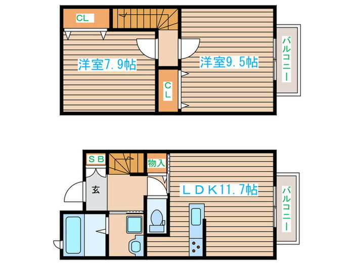 宮城県仙台市宮城野区平成１ 苦竹駅 2LDK 一戸建て 賃貸物件詳細