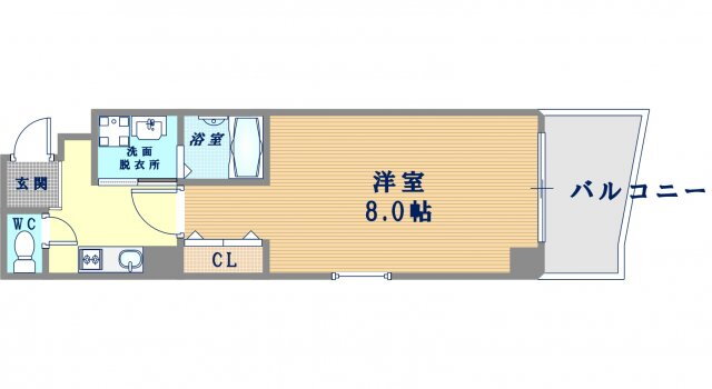 大阪府大阪市西区江之子島２ 阿波座駅 1K マンション 賃貸物件詳細
