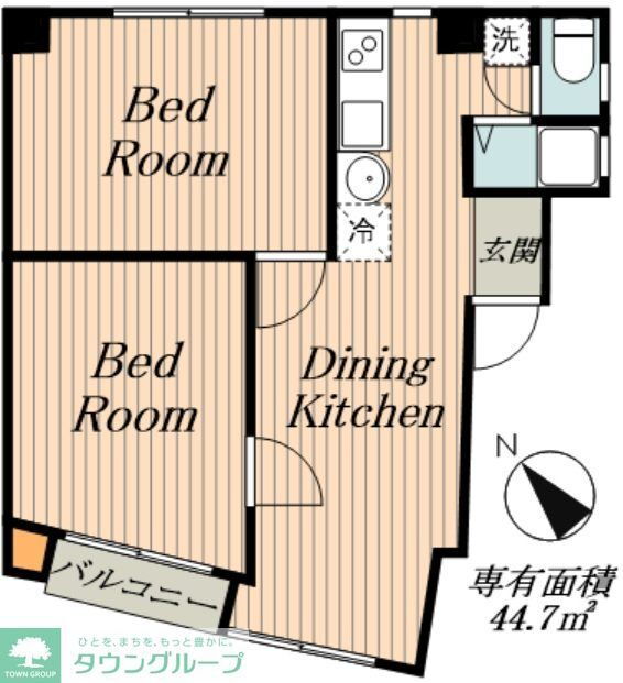 東京都台東区根岸３ 鶯谷駅 2DK マンション 賃貸物件詳細