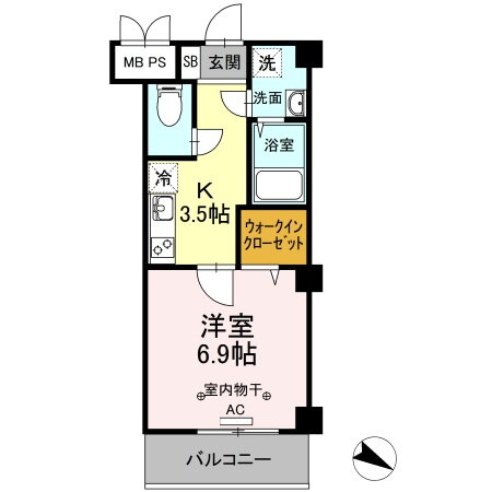 福島県郡山市大槻町字広町 郡山駅 1K マンション 賃貸物件詳細