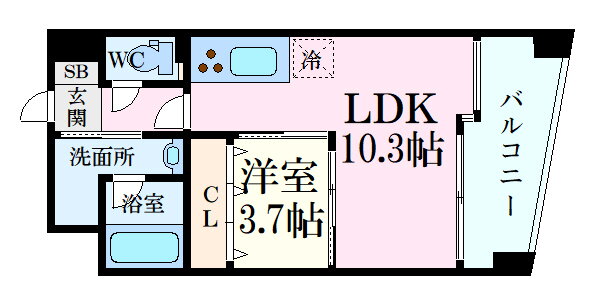 広島県広島市西区楠木町３ 新白島駅 1LDK マンション 賃貸物件詳細