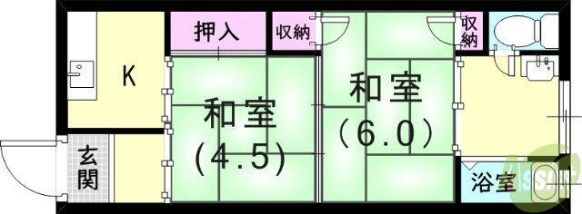 兵庫県尼崎市南塚口町７ 塚口駅 2K アパート 賃貸物件詳細