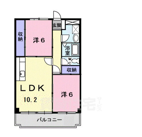 奈良県奈良市藤ノ木台２ 学園前駅 2LDK マンション 賃貸物件詳細