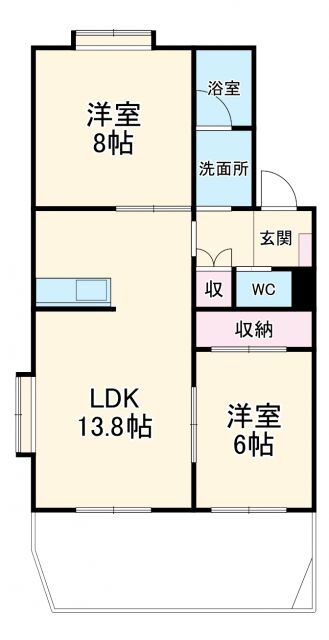 楼蘭滝の水 1階 2LDK 賃貸物件詳細