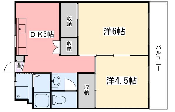 兵庫県姫路市城北新町３ 野里駅 2DK マンション 賃貸物件詳細