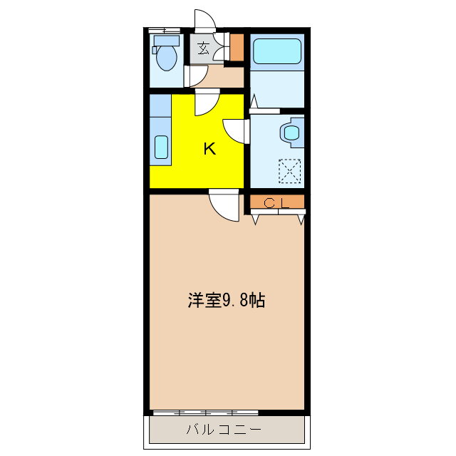 栃木県宇都宮市陽東５ 宇都宮大学陽東キャンパス駅 1K アパート 賃貸物件詳細