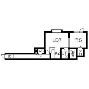 北海道札幌市西区八軒六条西７ 発寒中央駅 1LDK アパート 賃貸物件詳細