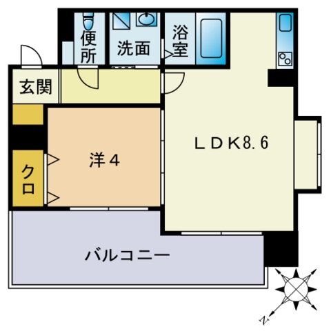 福岡県福岡市博多区博多駅南１ 博多駅 1LDK マンション 賃貸物件詳細