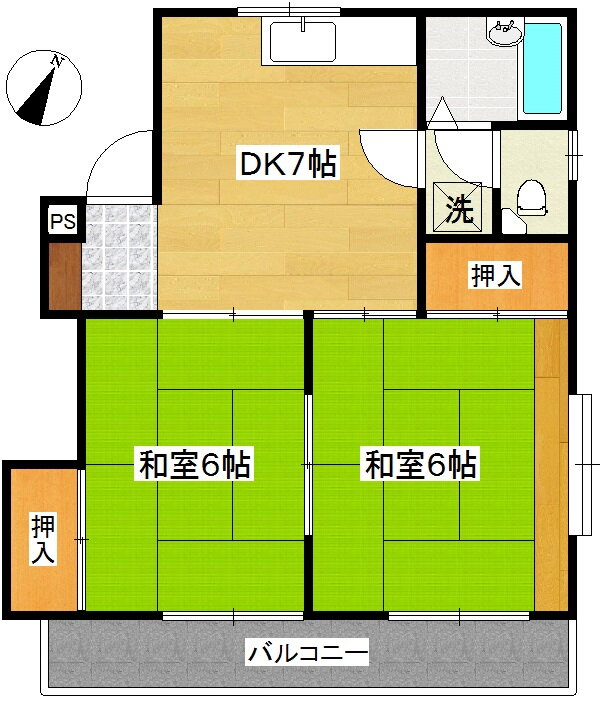 宮城県仙台市泉区南光台東２ 黒松駅 2DK アパート 賃貸物件詳細