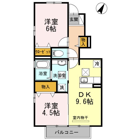 レイジー／コータン　レイジー 1階 2DK 賃貸物件詳細