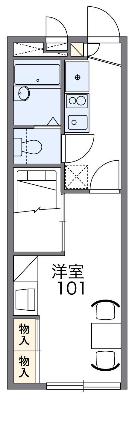 兵庫県神戸市北区山田町下谷上字芝山 谷上駅 1K アパート 賃貸物件詳細